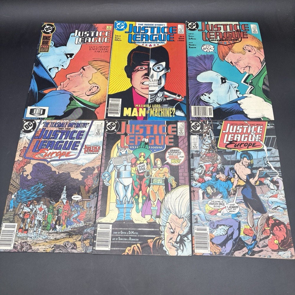 Justice League International Comic Lot‎ Guy Gardner Maxwell Lord Europe Teesdale - Picture 1 of 6